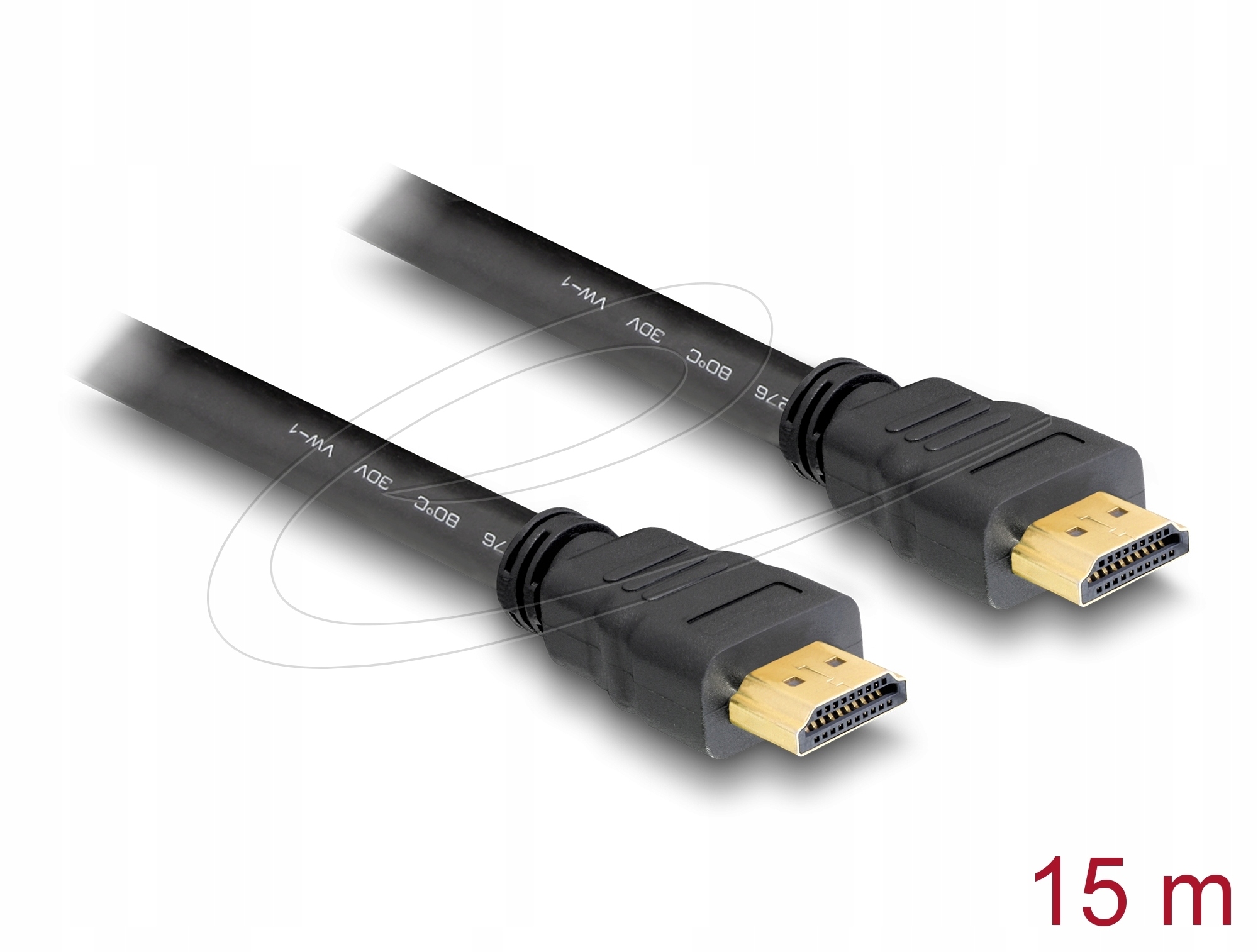 Kabel HDMI 15m czarny – Wysoka jakość połączenia dla Twoich urządzeń