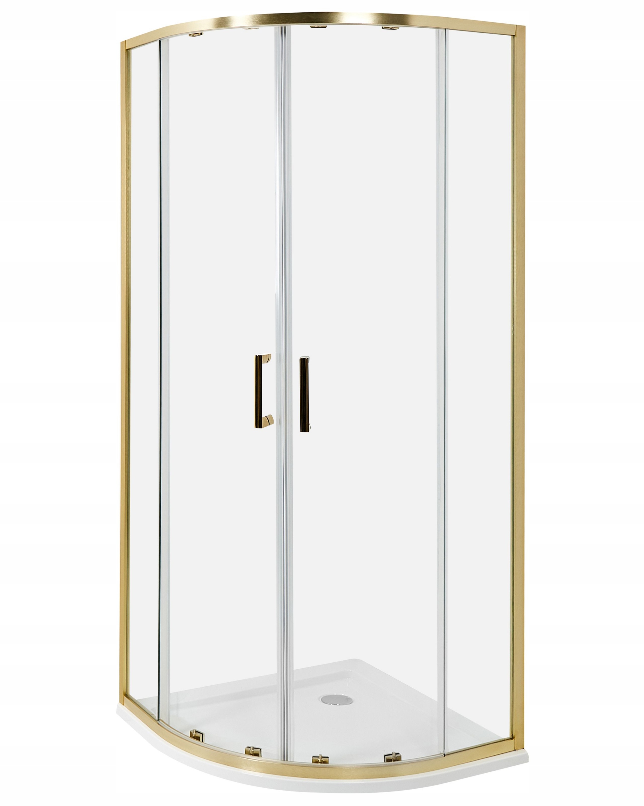 Kabina prysznicowa JUKATAN 80 x 80 x 185 cm Złoty – Elegancja w Twojej łazience