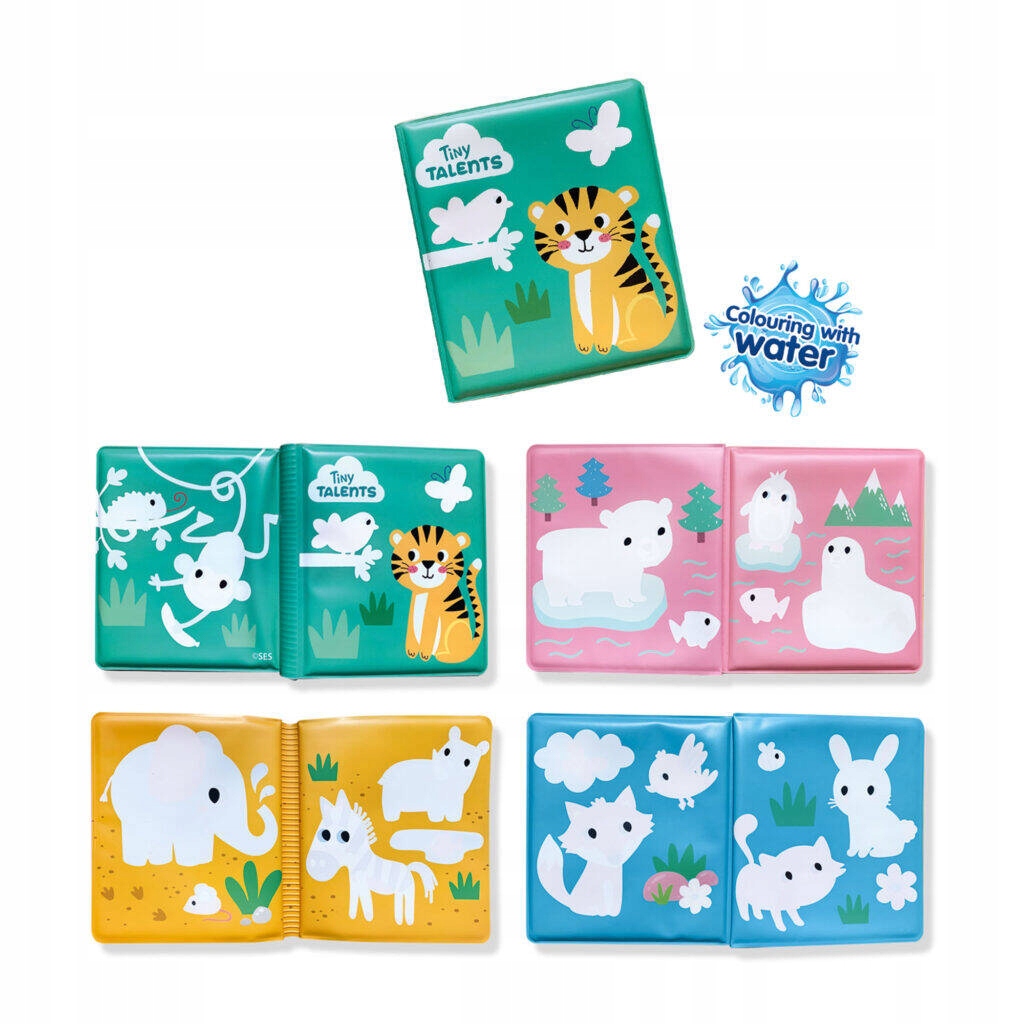 SES Creative Książeczka kolorowanie wodą 13056 – Magiczna zabawa w kąpieli