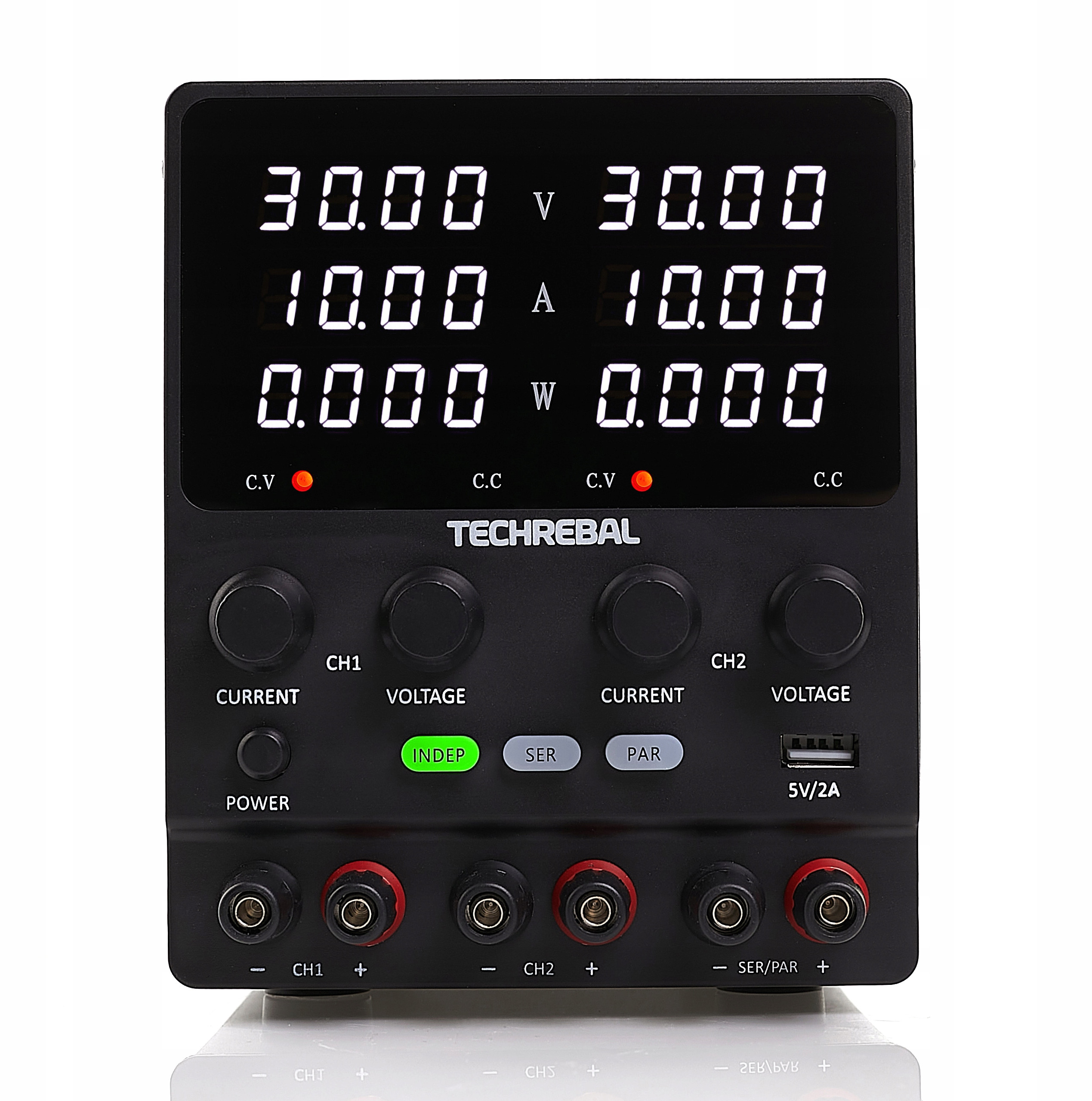 Zasilacz Laboratoryjny Dwukanałowy Techrebal SPS-3010-2KD 30V 10A – Niezbędne narzędzie w każdym serwisie