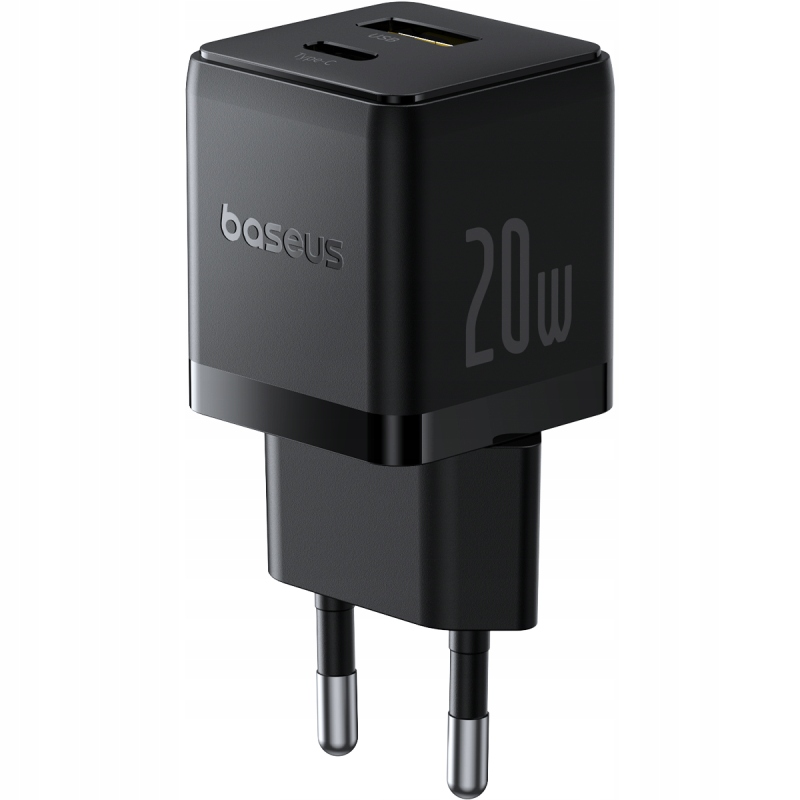 Ładowarka sieciowa Baseus Palm 20W USB-C USB-A - czarna
