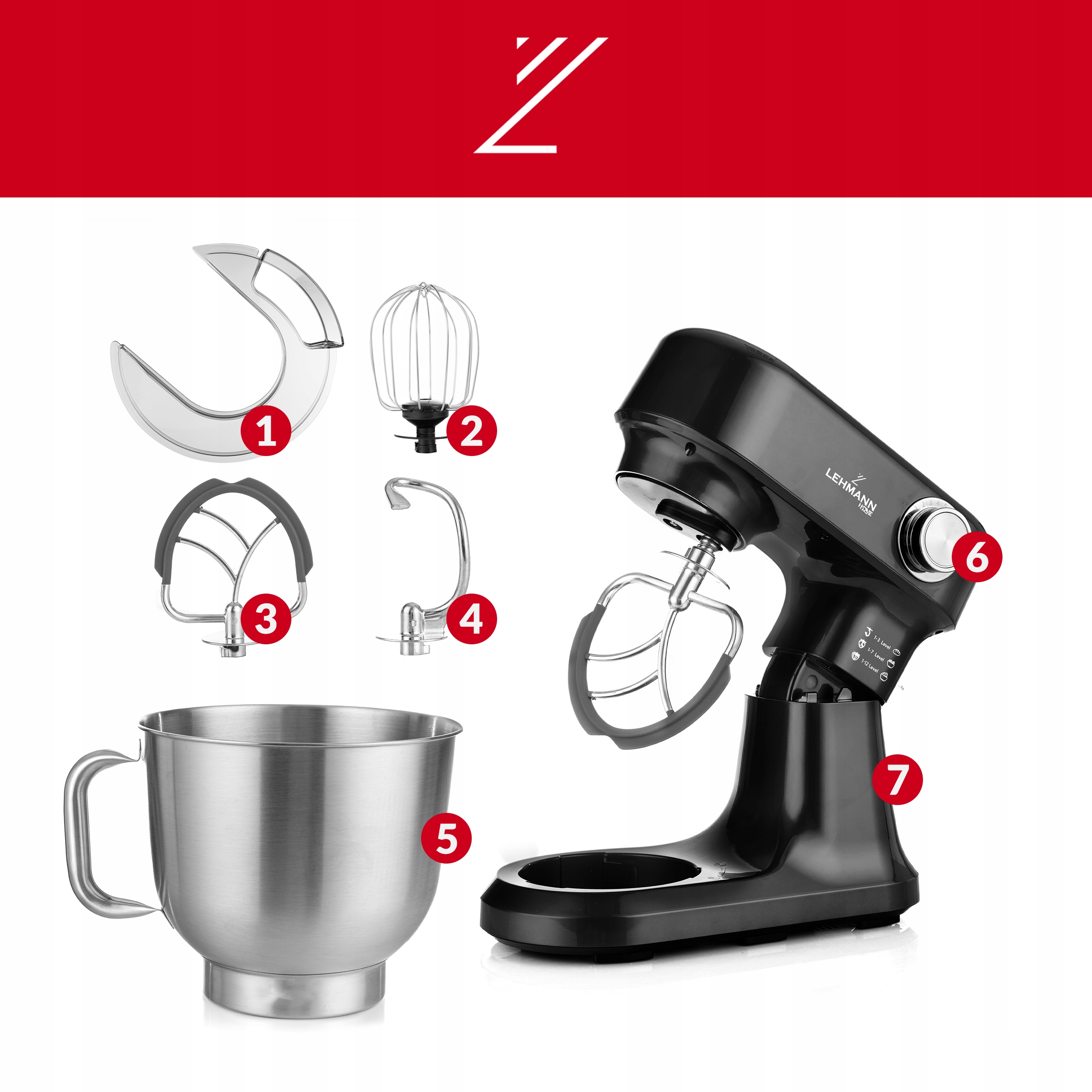 ROBOT PLANETARNY KUCHENNY MIKSER 3x MIESZADŁA DUŻA MISA HAK CIASTA CHLEBA Szerokość produktu 35.5 cm