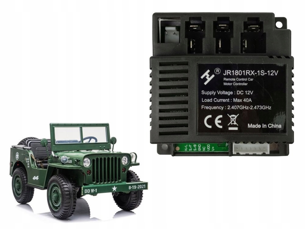 Centralka moduł JR1801RX-1S-12V do pojazdu JH101 – Idealny wybór dla małych kierowców