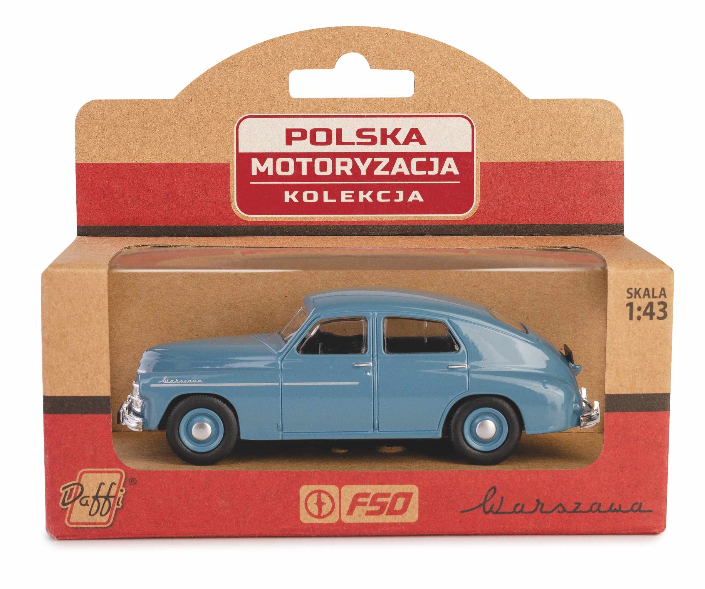 Figurka Papo Kolekcja PRL Warszawa M20 popielata – Klasyka polskiej motoryzacji