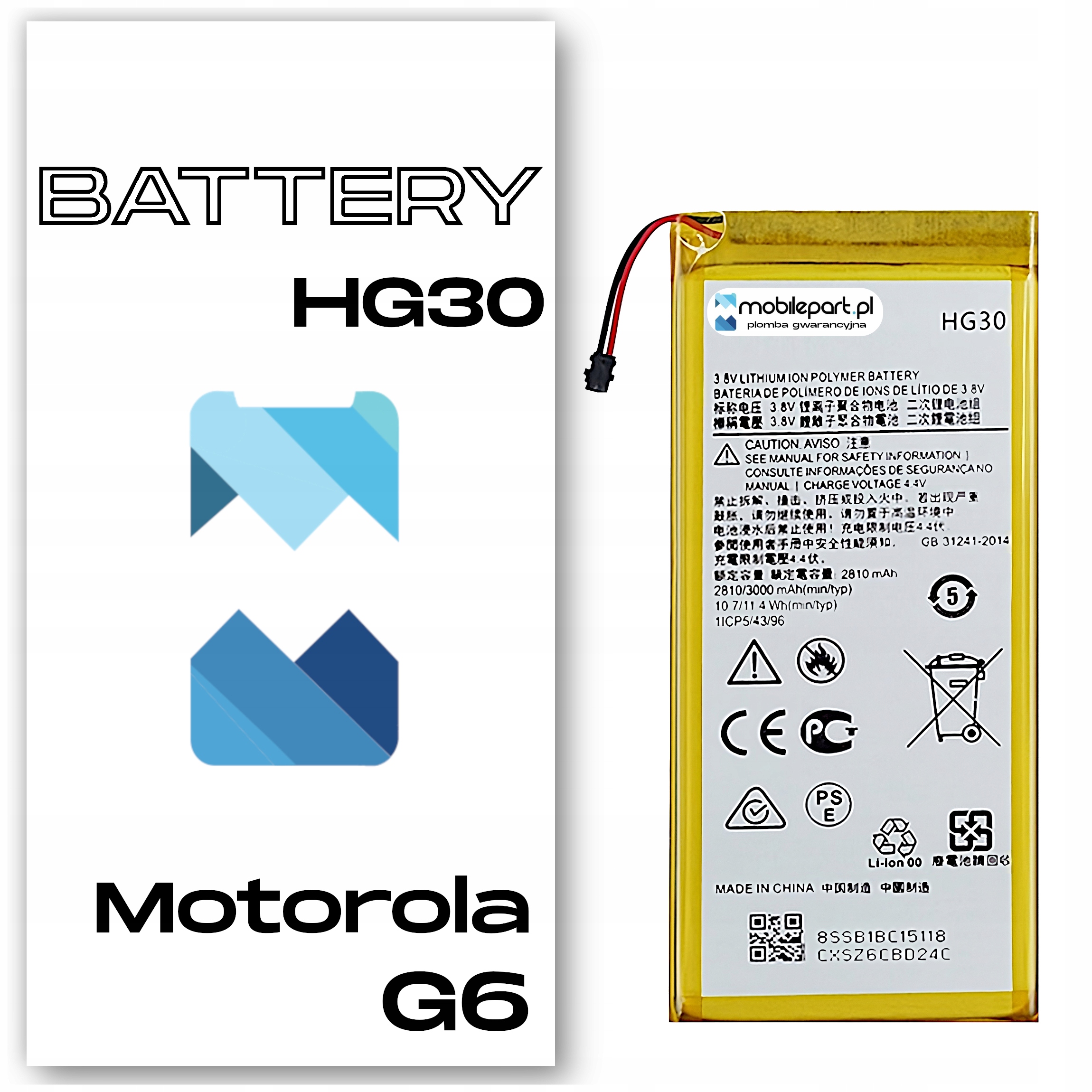 Bateria do Motorola G6 XT1925 – Nowy Akumulator HG30 dla Twojego smartfona