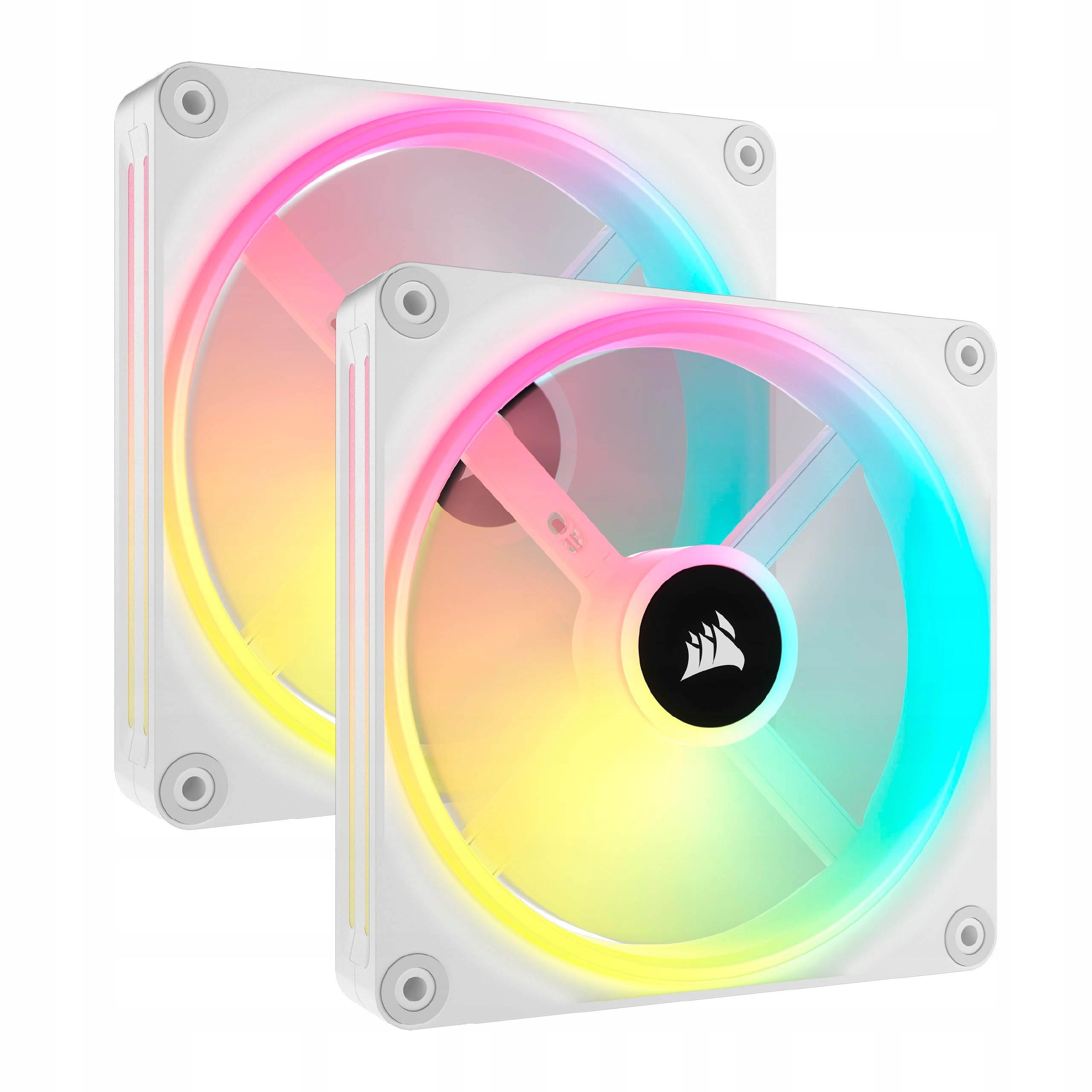 Corsair iCUE LINK QX140 RGB Biały 2-pack – Wydajność i styl w jednym