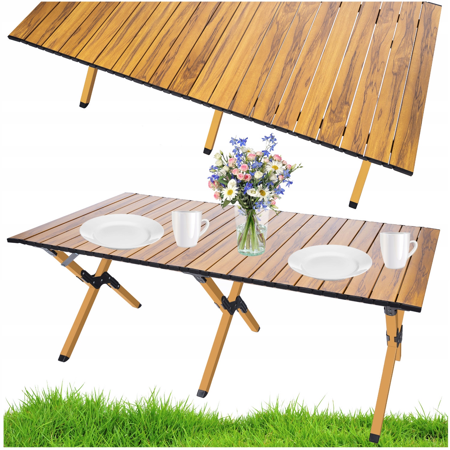 Stolik Składany Turystyczny L71E1 120 x 60 cm – Idealny na każdą wyprawę