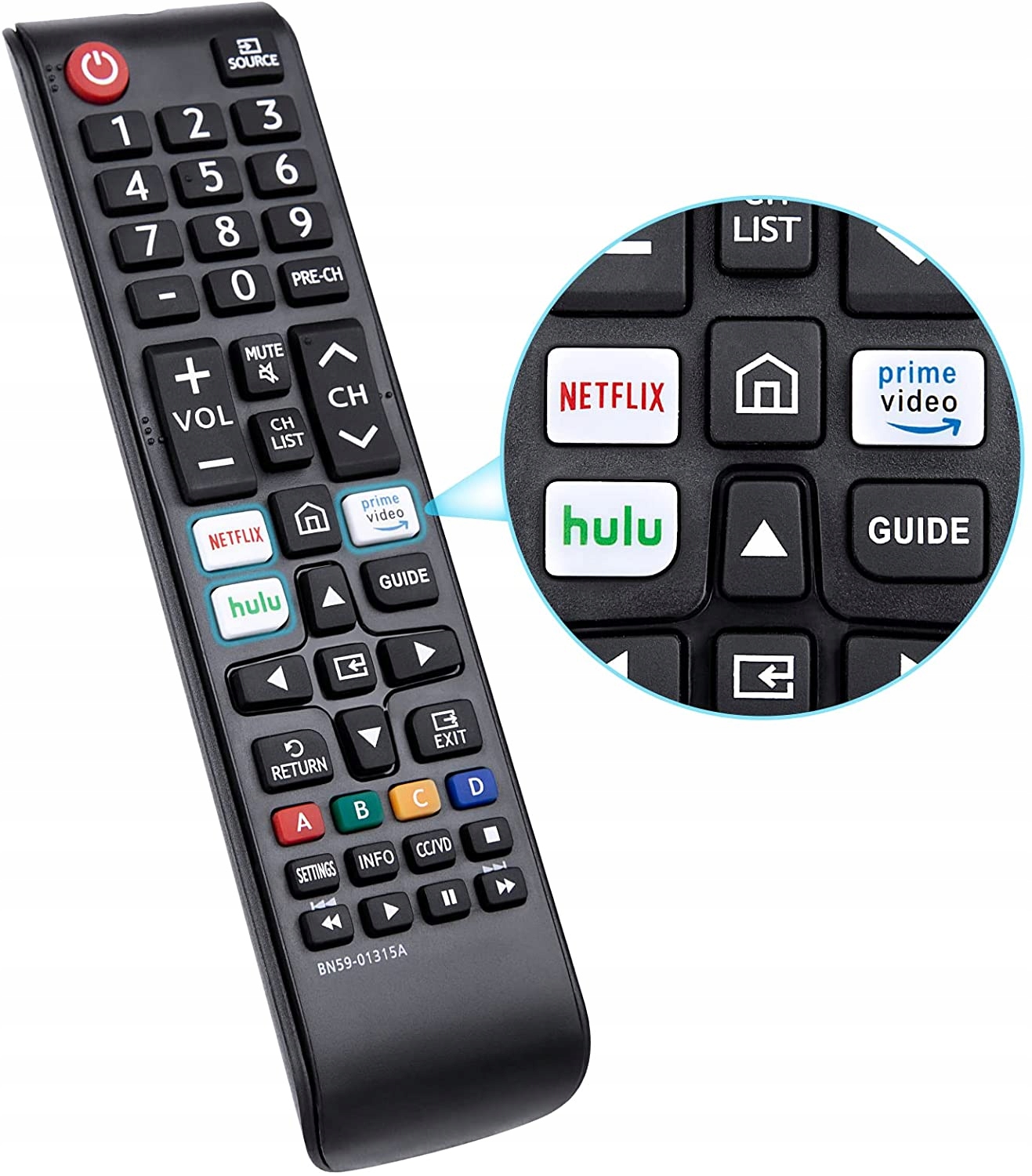 Szybki dostęp do aplikacji: Netflix, Amazon Prime Video, Rakuten TV