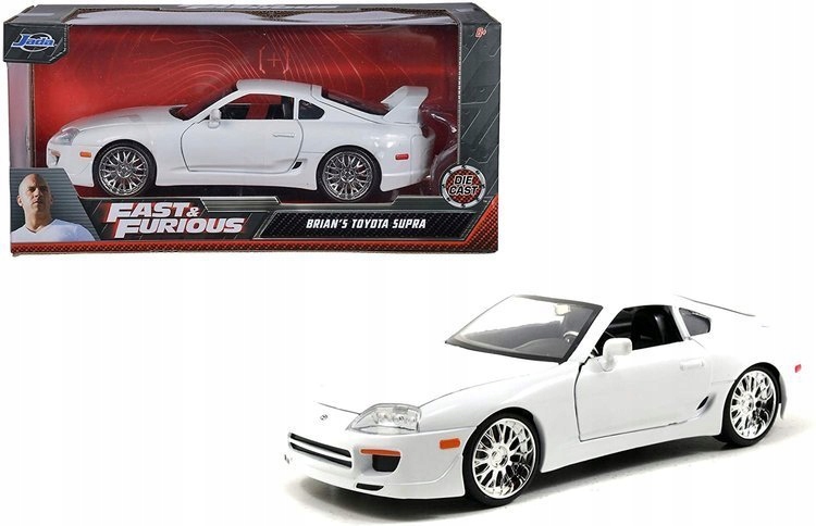 Auto metalowe 1995 Toyota Supra 1:24 Fast & Furious 253203046 Jada – Idealny model dla fanów motoryzacji