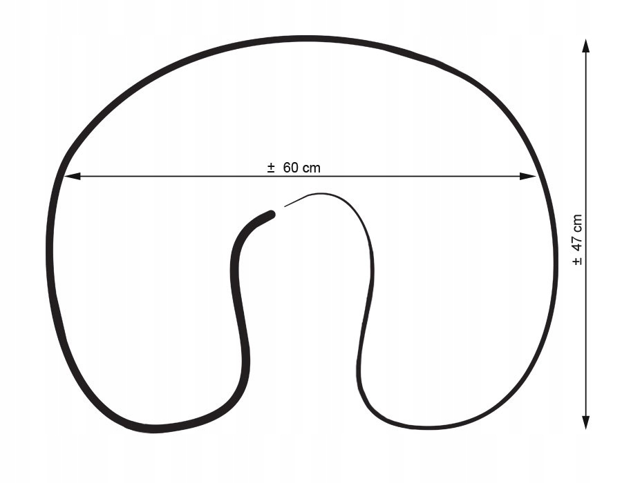 Ergonomiczny kształt 'fasolki' – Wygoda podczas karmienia