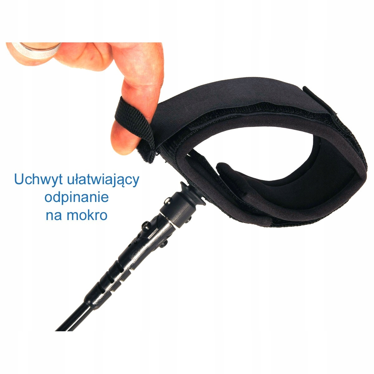 Regulowane zapięcie i uchwyt ułatwiający odpinanie