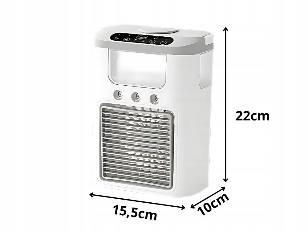 Wentylator z nawilżaczem wody na biurko USB RGB LED – Komfort w upalne dni