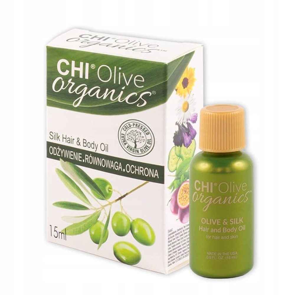 CHI Olive Organics Olejek do Włosów i Ciała z Oliwą z Oliwek 15 ml – Pielęgnacja