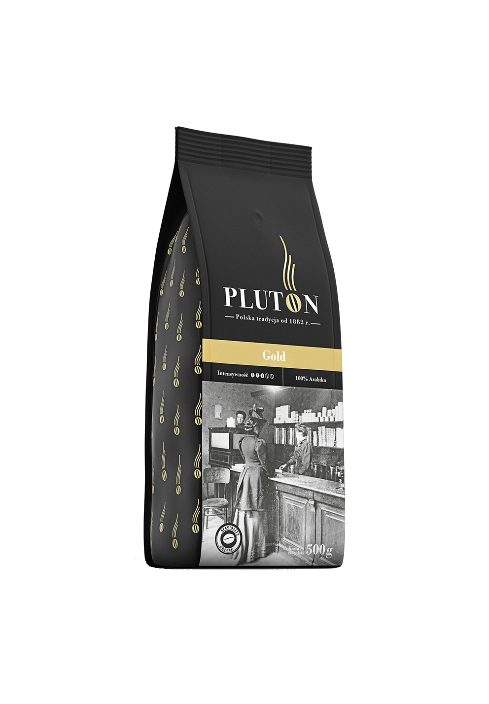 Kawa ziarnista Pluton Gold 500g – Wykwintna kawa dla koneserów