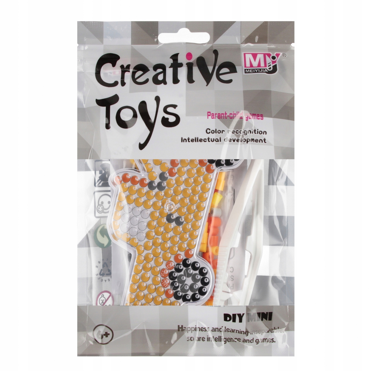 Zestaw zawiera kolorowe koraliki i akcesoria