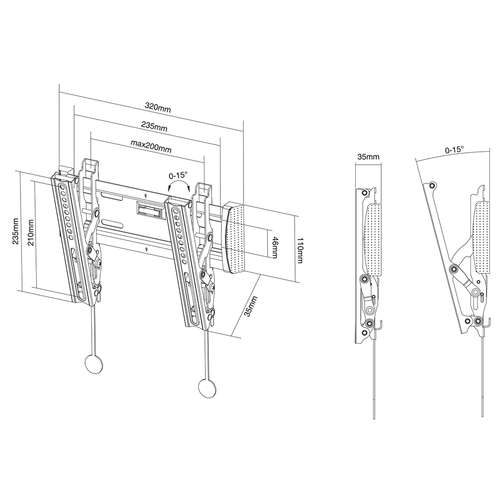 VESA 75x75 mm do 200x200 mm – Uniwersalna kompatybilność