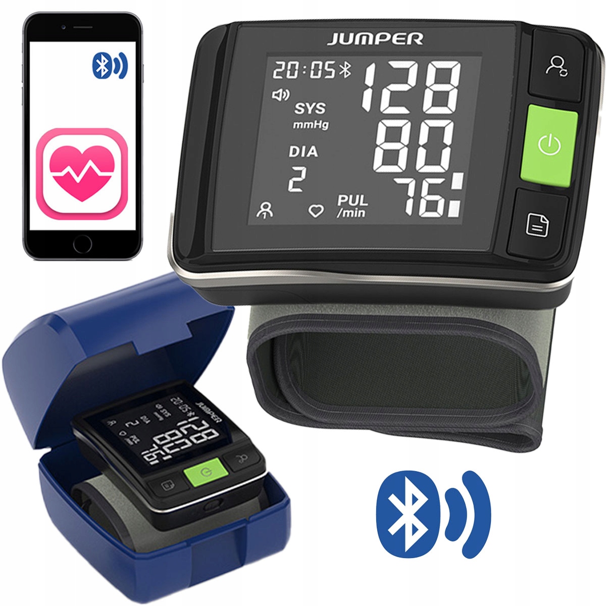 Duży i czytelny wyświetlacz LCD – łatwy odczyt wyników