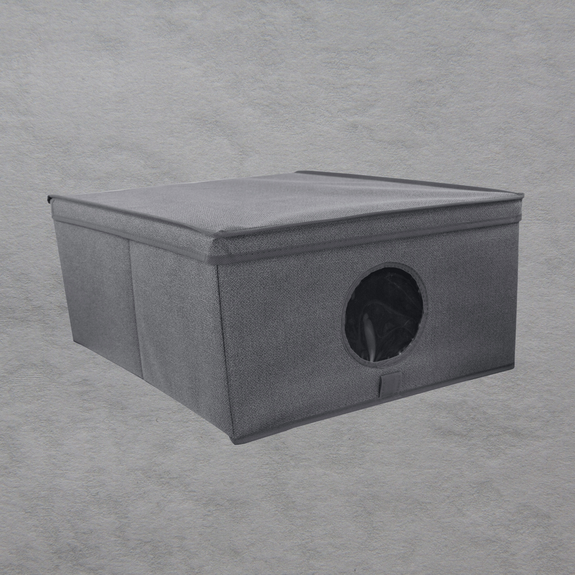 Pudełko składane M w kolorze szarym 48x36x19cm – Idealne rozwiązanie do organizacji