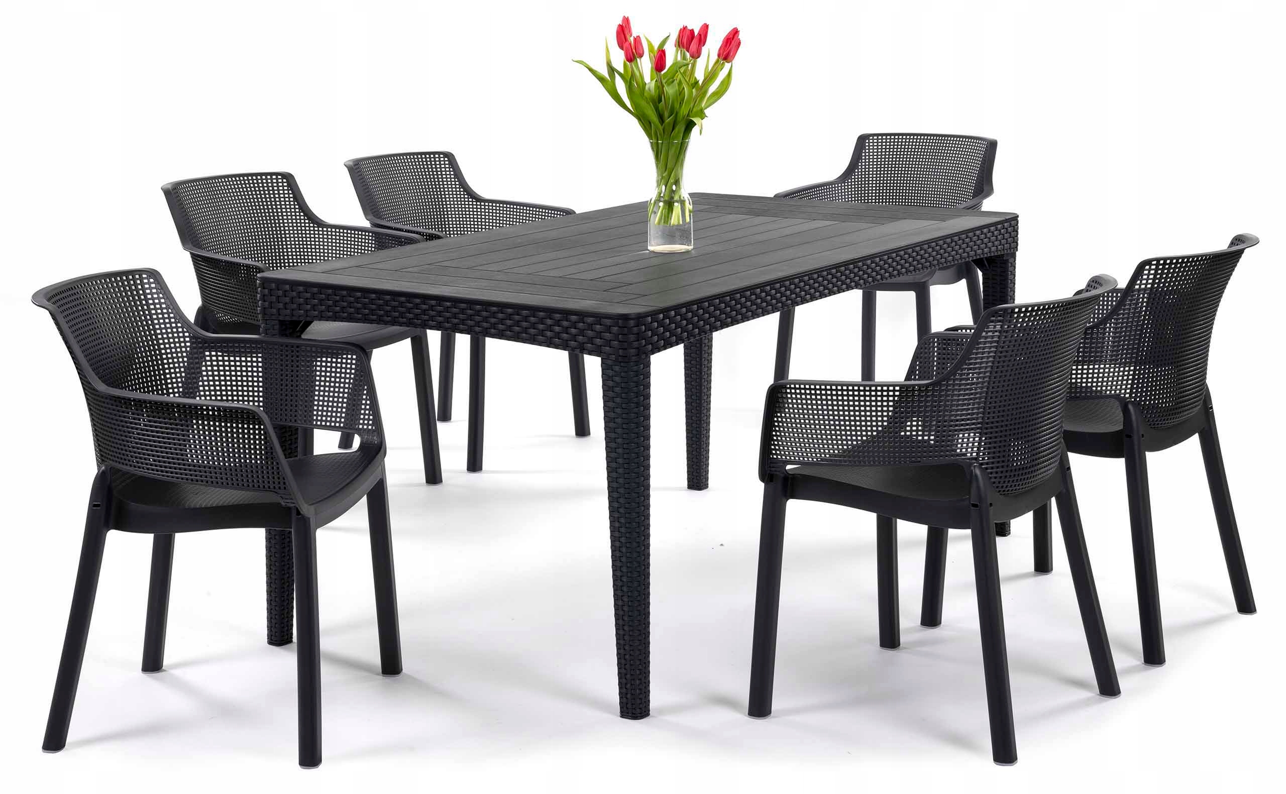Zestaw mebli ogrodowych ELISA/GIRONA 6+1 – Komfort i styl w Twoim ogrodzie