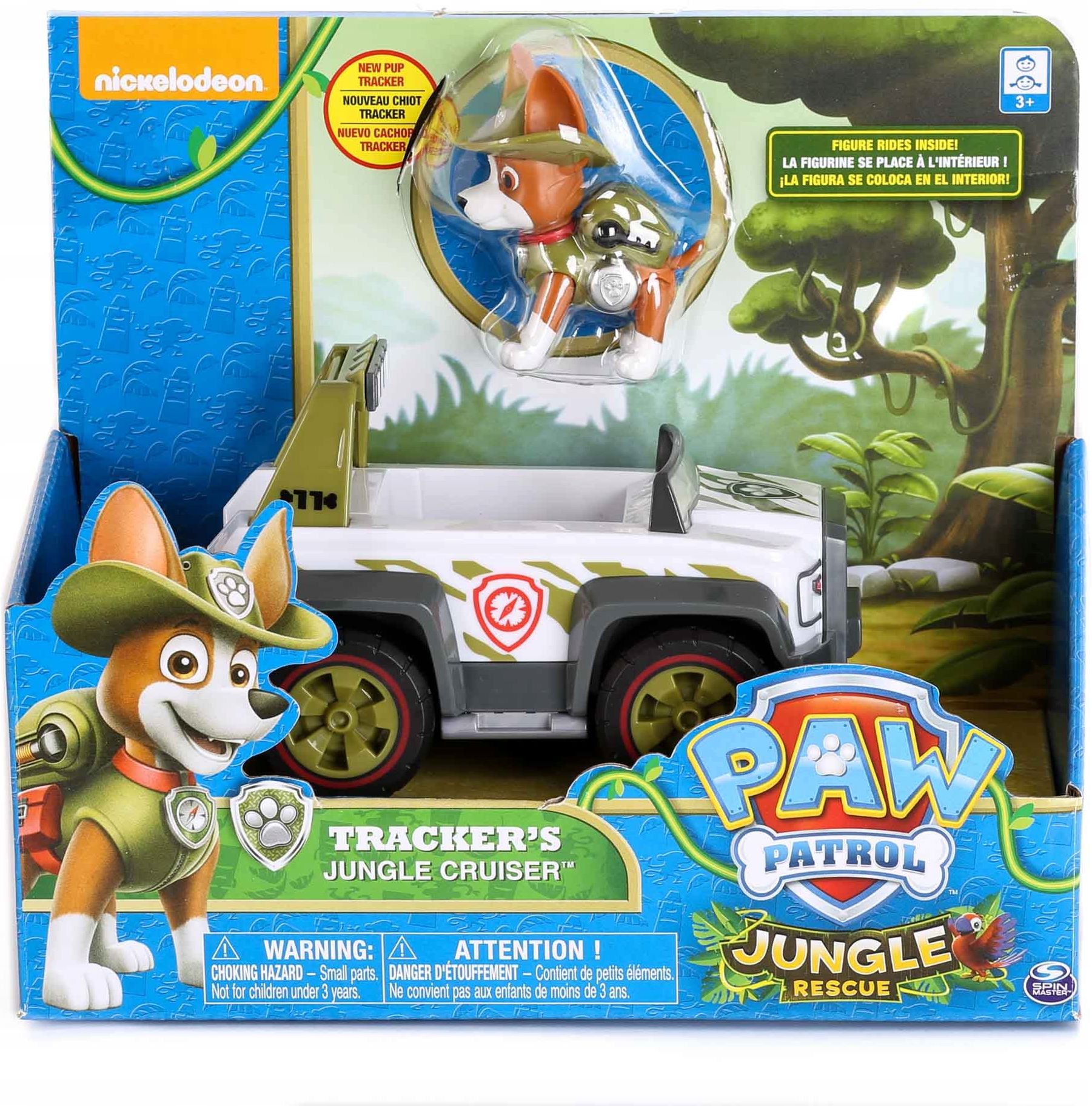 PSI PATROL TRACKER FIGURKA + AUTO JUNGLE RESCUE Bohater Psi Patrol
