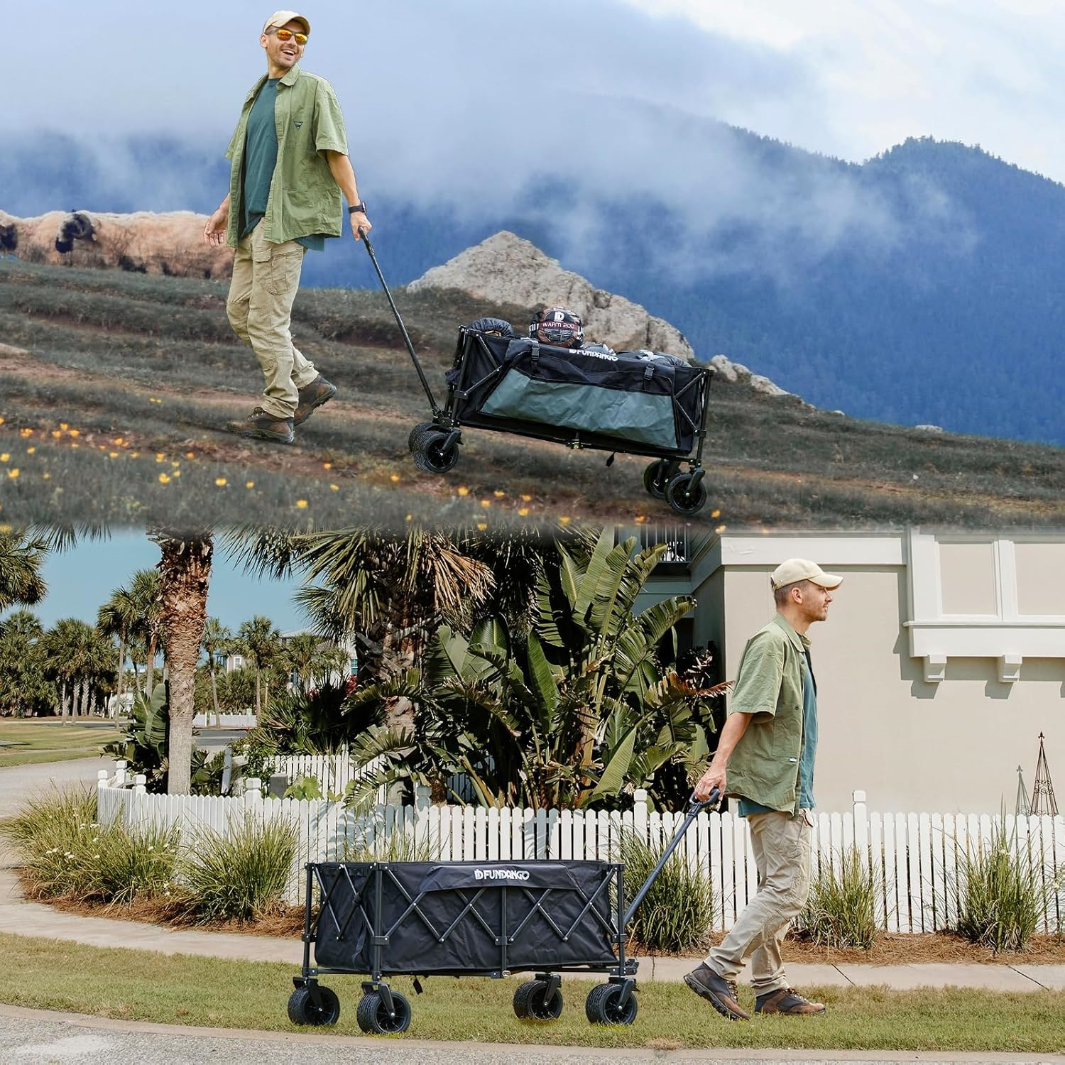 Wózek składany KING CAMP Folding Wagon – Idealny towarzysz na kemping