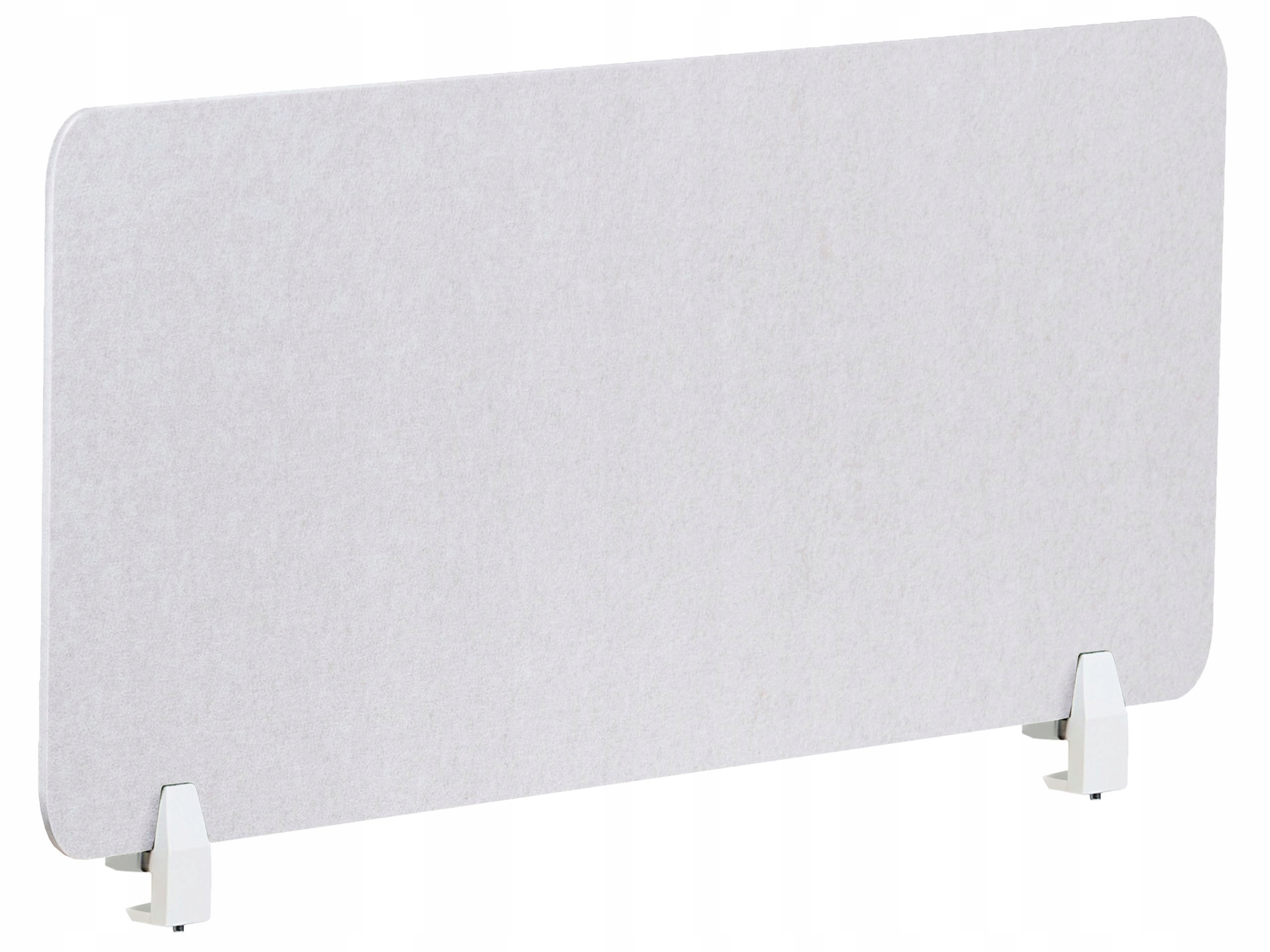 Przegroda na biurko 120 x 50 cm złamana biel SPLIT – Komfort i prywatność w biurze