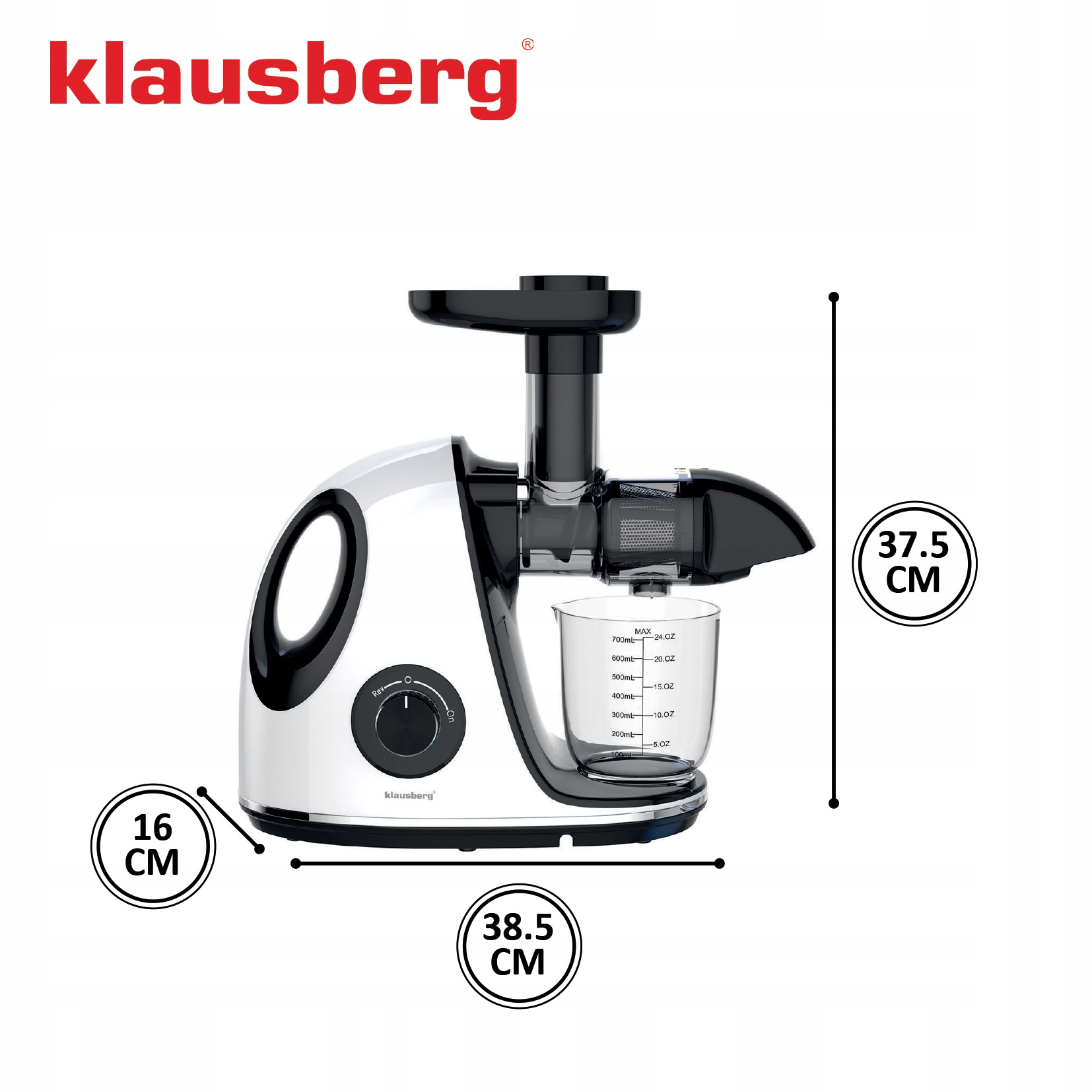 Sokowirówka Wyciskarka Wolnoobrotowa Klausberg KB-7864 – Siła natury w eleganckiej formie