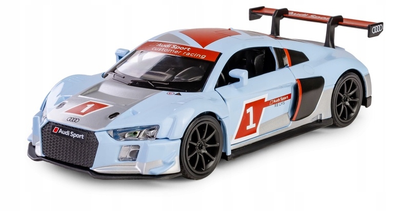 Daffi Model RMZ Hobby 1:32 Audi R8 2015 - Niebieski rajdowy pojazd