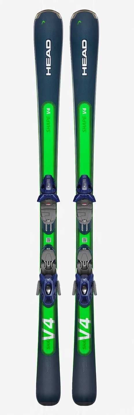 Narty męskie HEAD SHAPE V4 + wiązania HEAD PR 11 z GRIP WALK 2024 – Idealne do jazdy na stoku