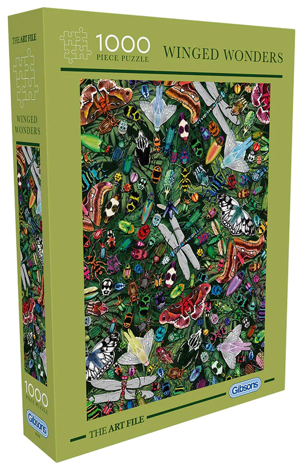 Puzzle GIBSONS Winged Wonders 1000 elementów – Doskonała zabawa dla całej rodziny