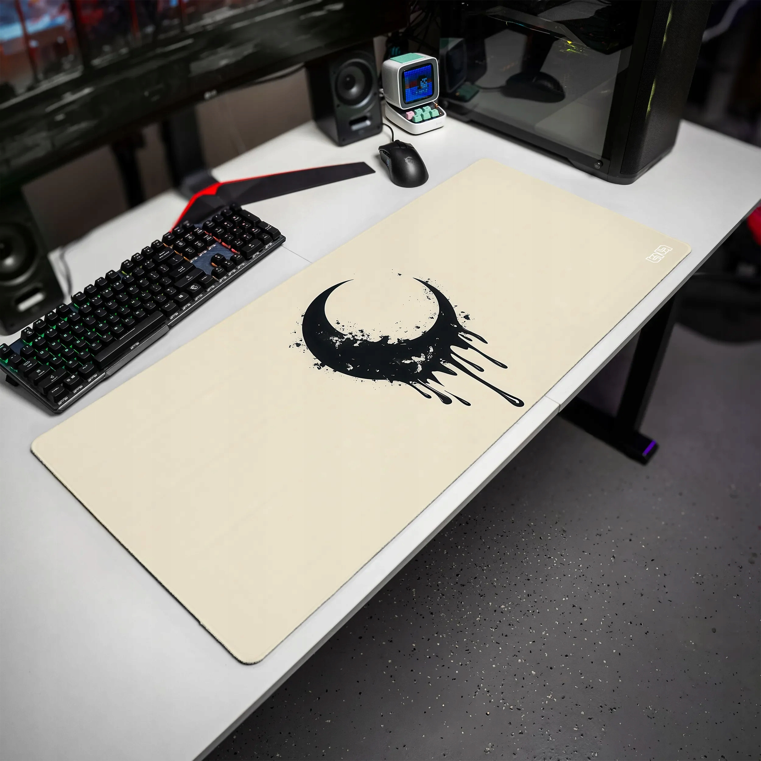 PODKŁADKA POD MYSZKĘ XXL Melting Crescent 90x40 TILT – Wytrzymała Duża XXL dla Twojego komfortu