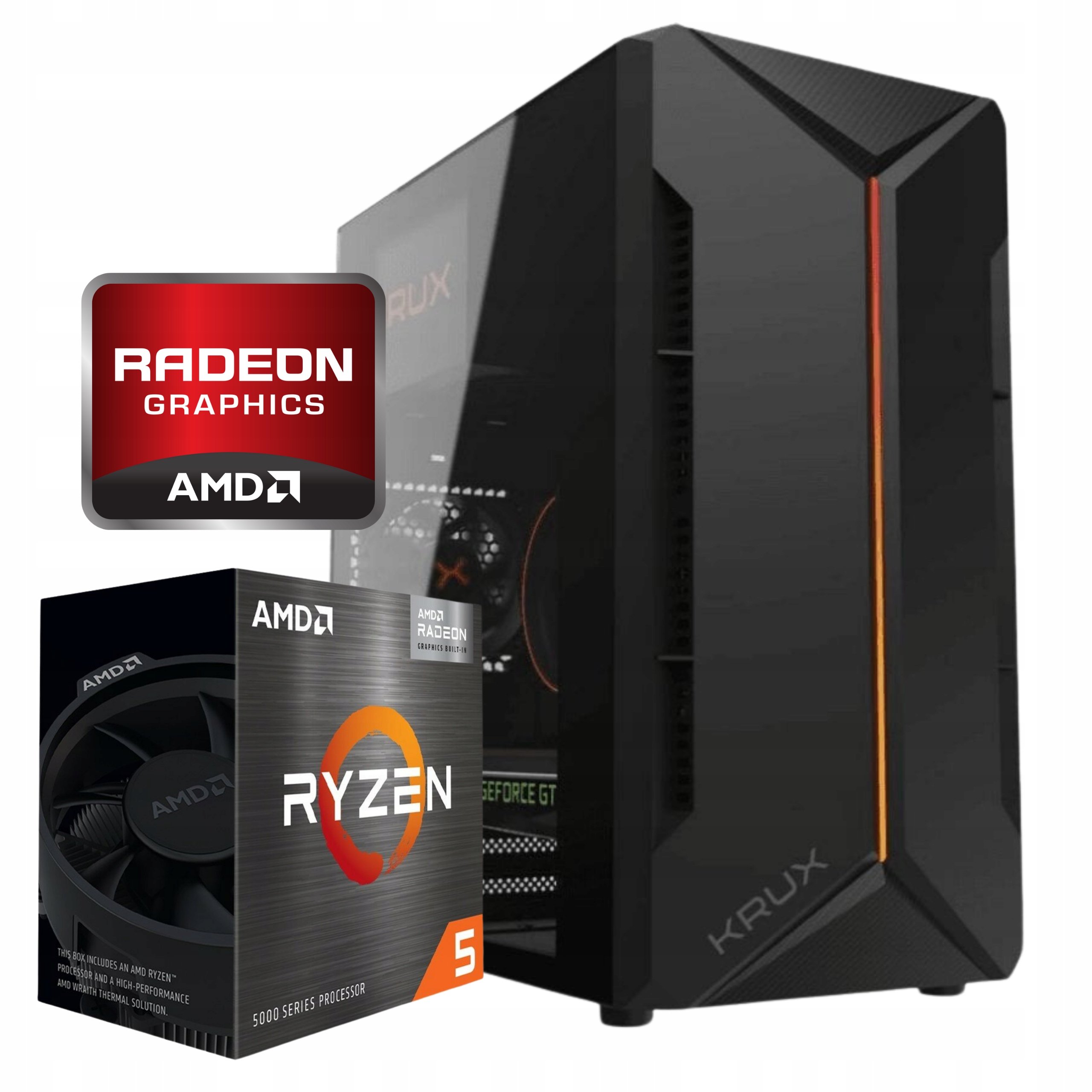 Komputer Stacjonarny Ryzen 5 RX Vega 7 16GB DDR4 500GB M2 – Wydajność i uniwersalność w jednym