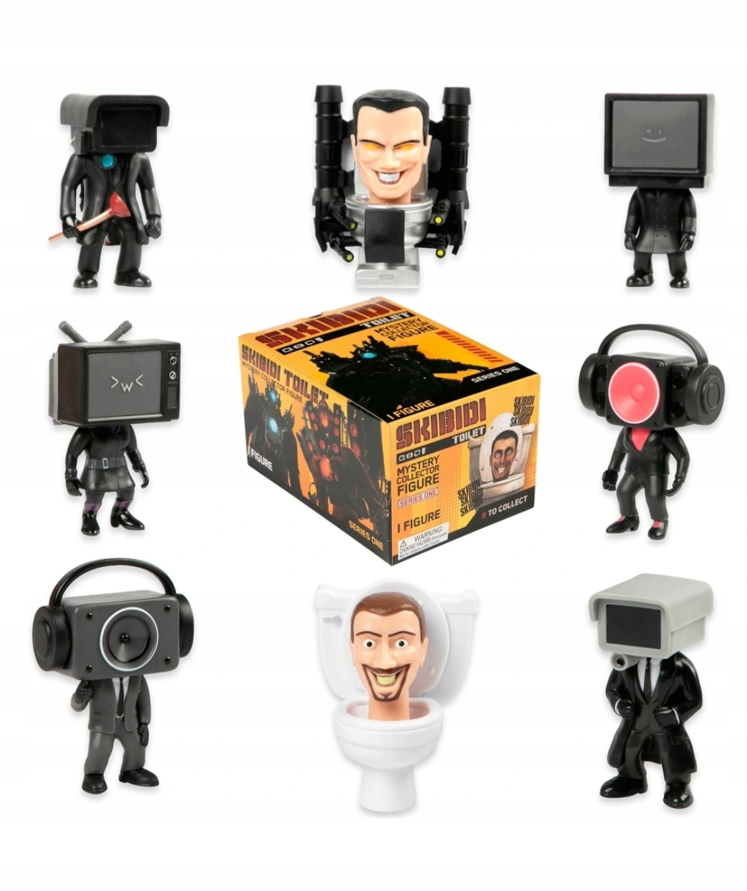 Kolekcjonerskie figurki z serii Skibidi Toilet