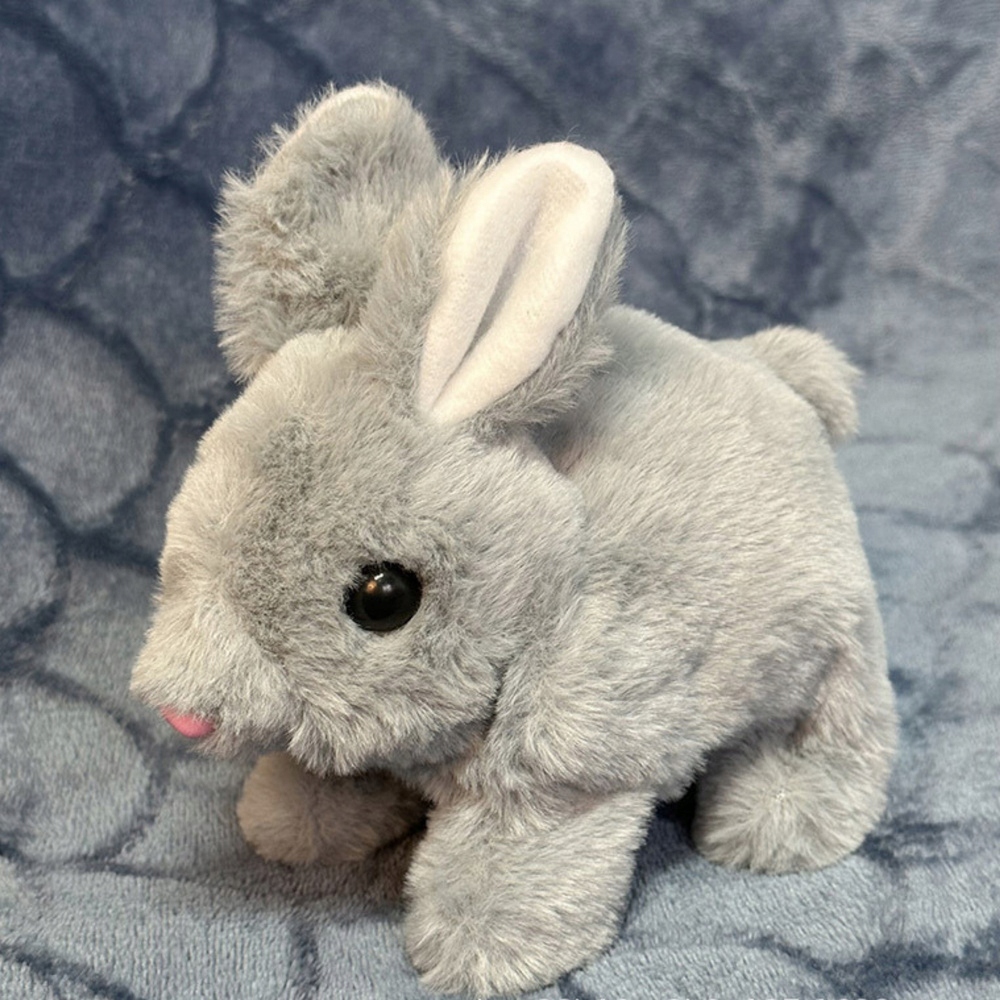 Pluszowa Maskotka Przytulanka Zając Królik Szary 18cm – Idealny towarzysz zabaw