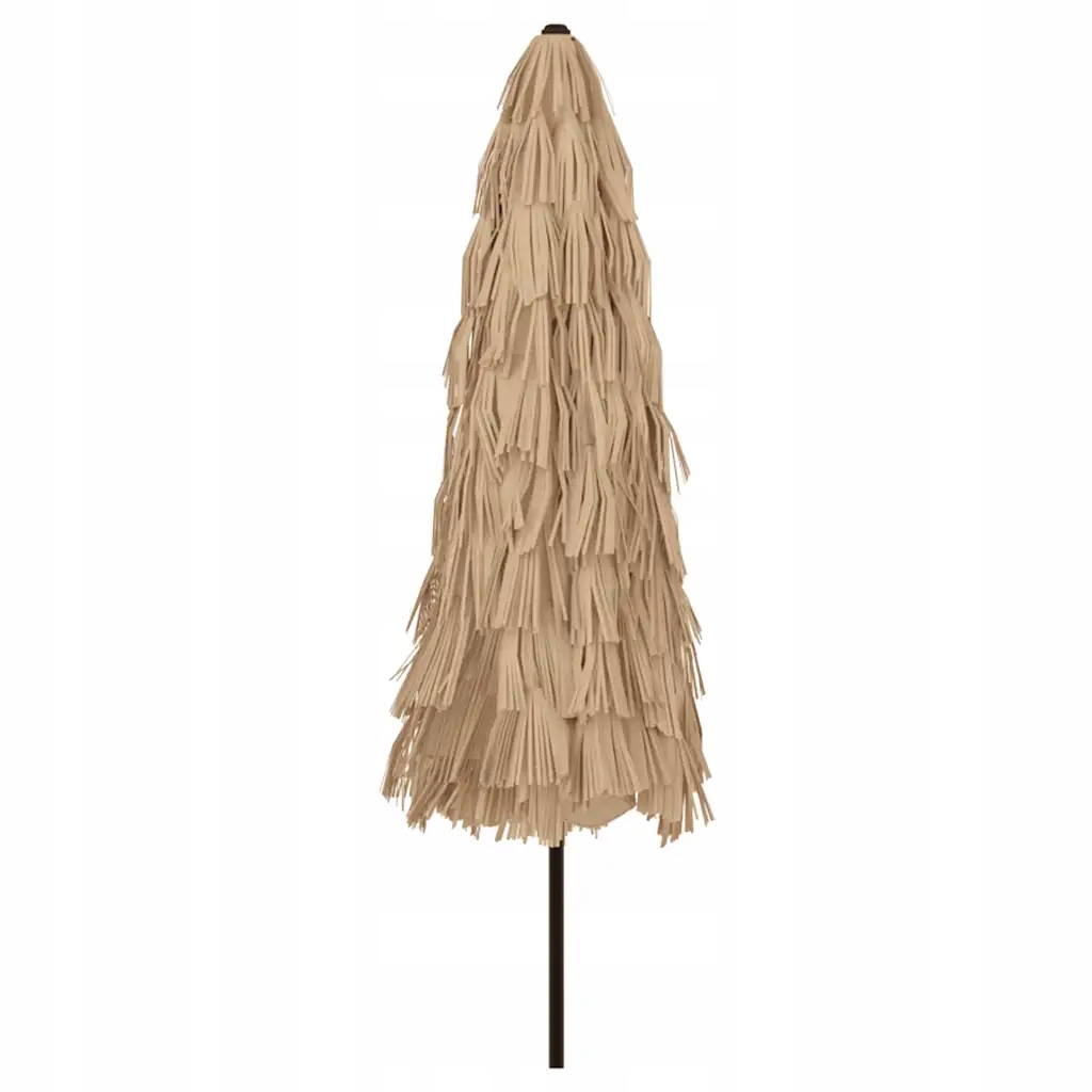 Parasol ogrodowy na stalowym słupku, brązowy, 324x324x247 cm – Idealne rozwiązanie na lato