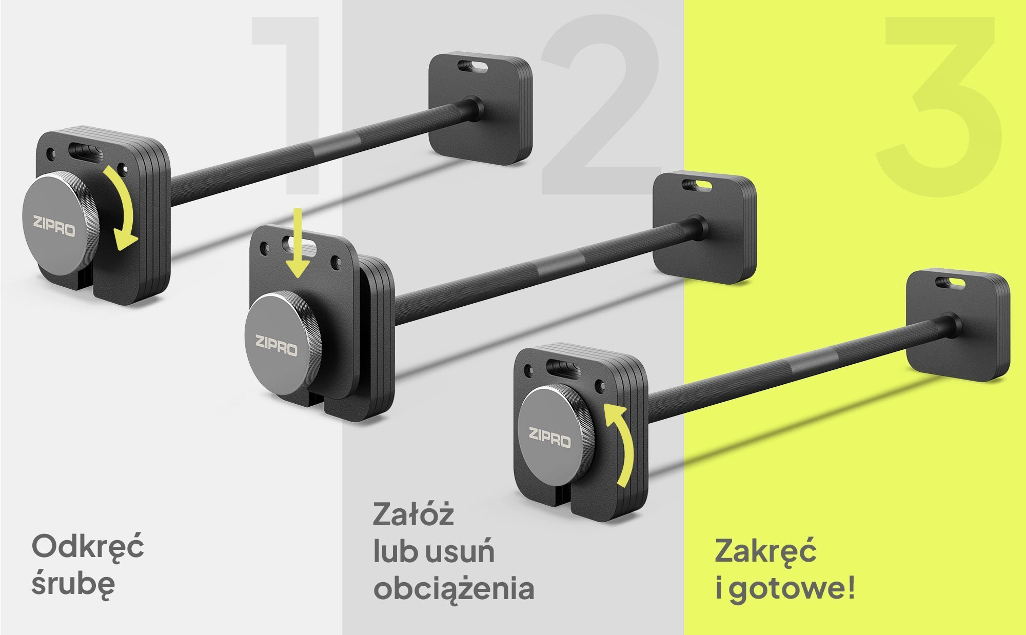 ZIPRO Sztanga SQUARE 26,5 kg