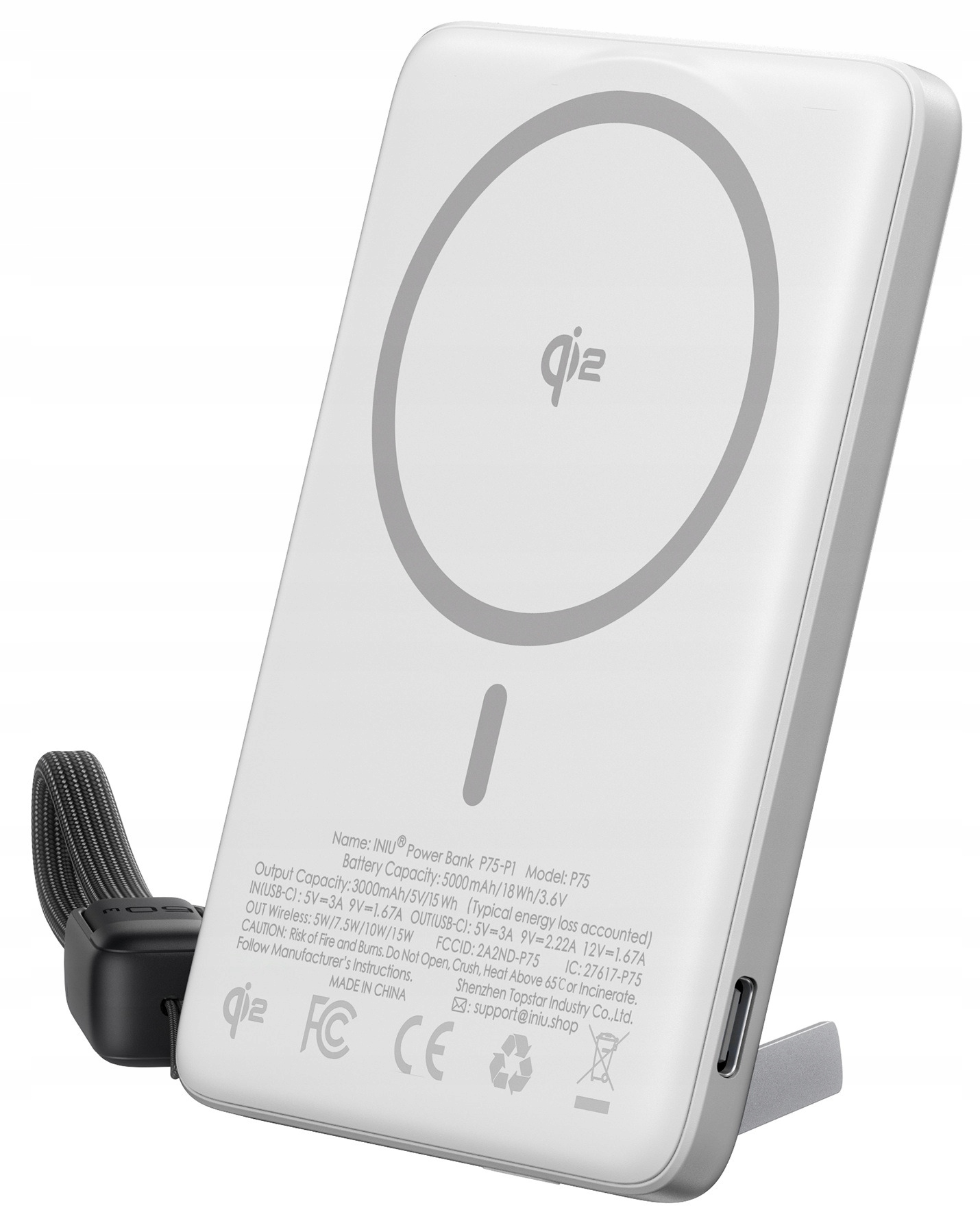 Szybkie ładowanie indukcyjne 15W z certyfikatem Qi2