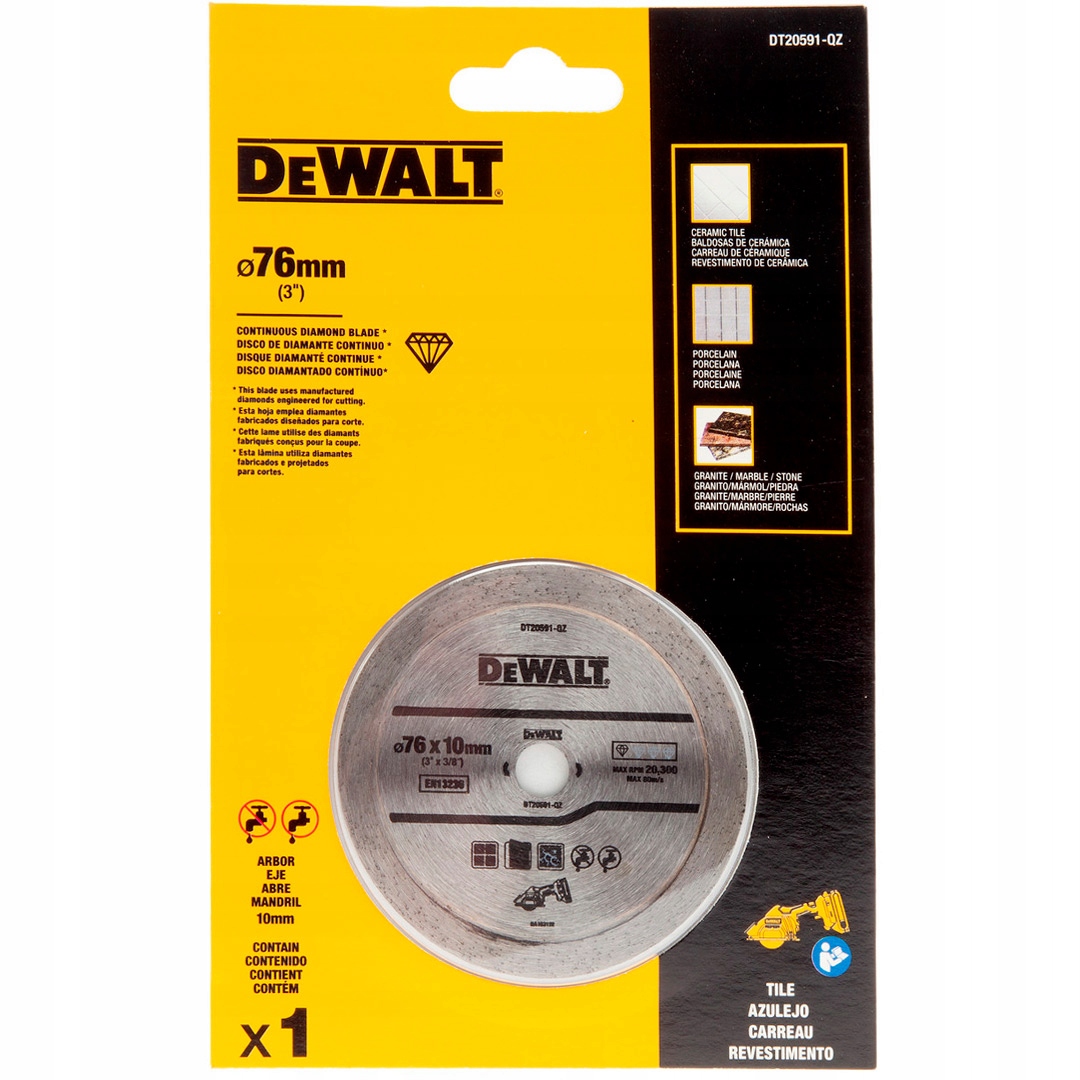 Kluczowe cechy tarczy diamentowej DeWalt