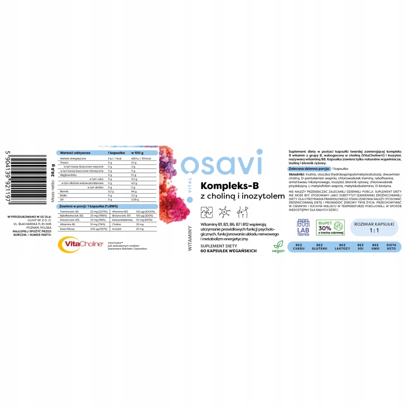 Synergiczne działanie choliny i inozytolu na układ nerwowy