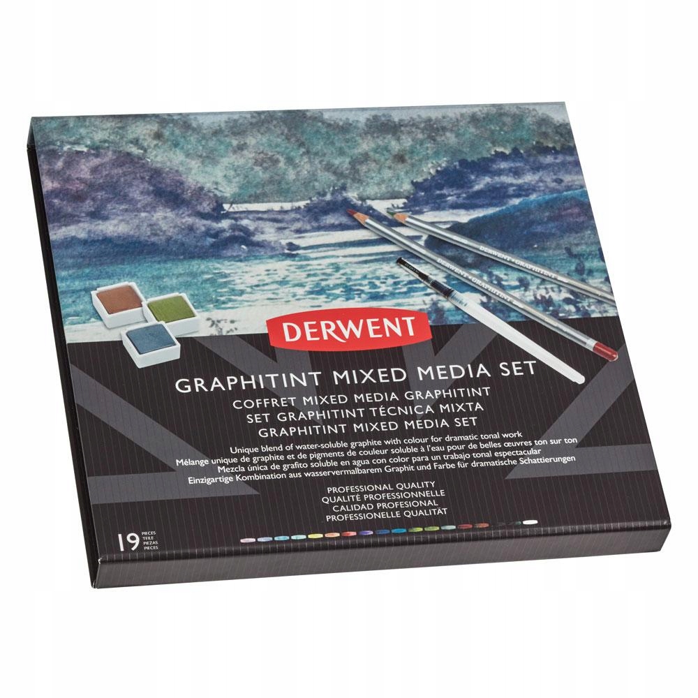 Zestaw artystyczny z akwarelowymi ołówkami i kostkami