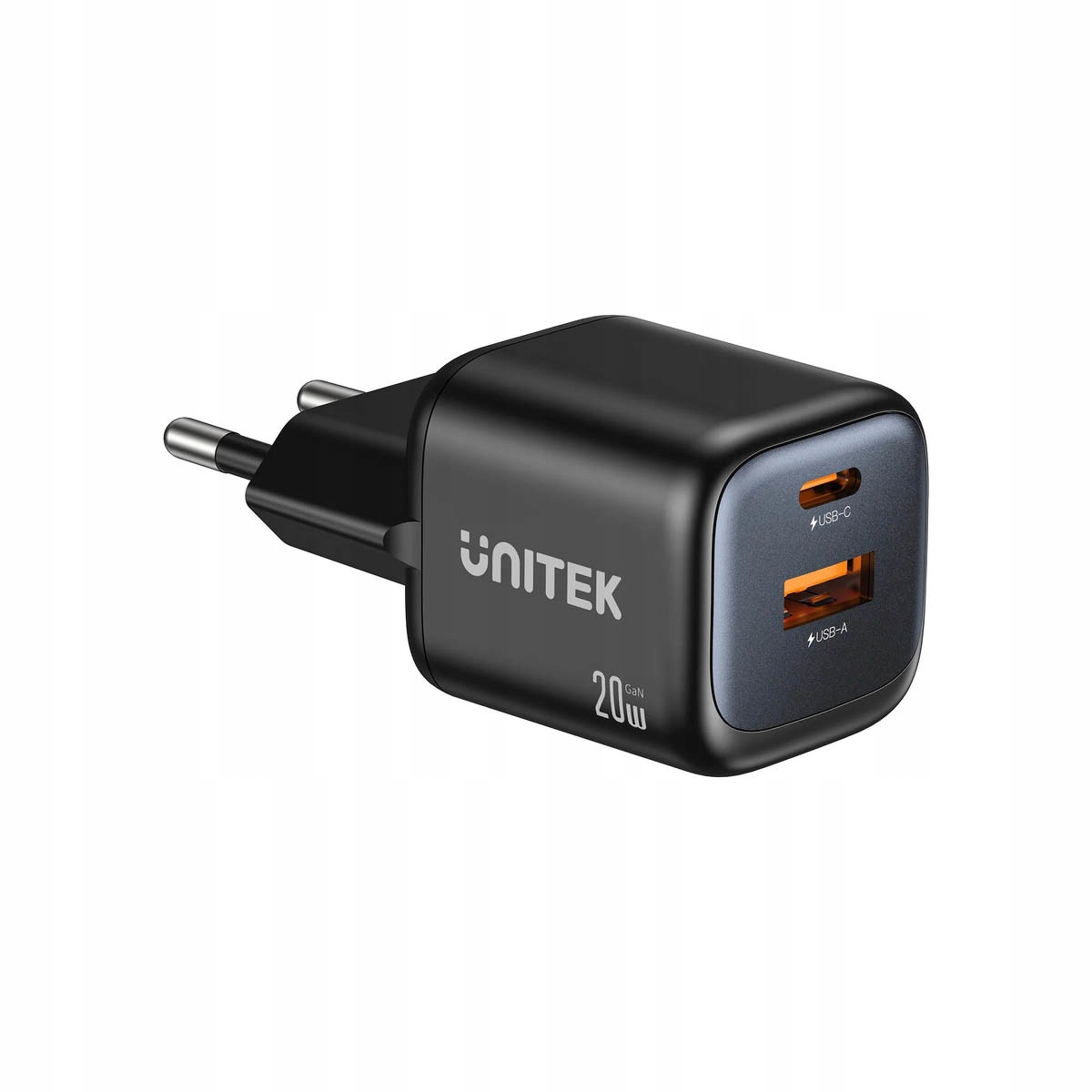 Unitek Zeno 20W Dual-Port GaN – Ładowarka sieciowa USB-C i USB-A