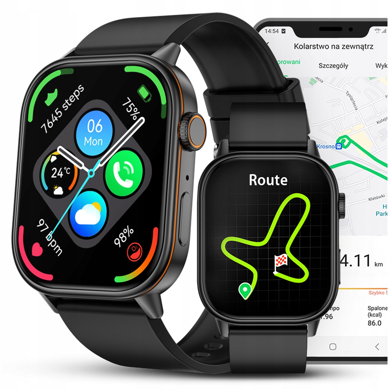 Smartwatch Męski - Wodoodporny Pływanie Rozmowy GPS Kompas Tętno - Twój niezawodny partner w aktywności