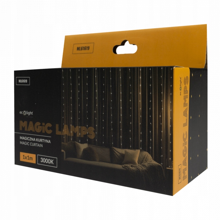 Magiczna kurtyna 100 LED 1m x 1m 3000K – Stwórz nastrojową atmosferę w swoim domu