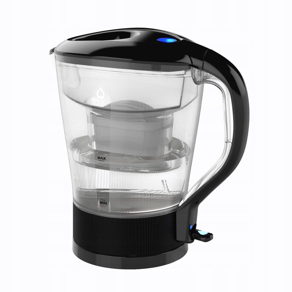 Elektryczny czajnik filtrujący Dafi 2w1 czarny z 6 wkładami AGD+ Unimax – Innowacyjne rozwiązanie dla Twojej kuchni