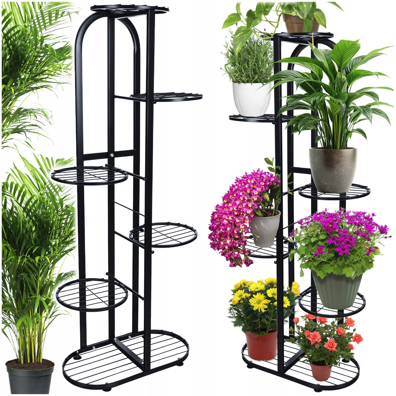 UK1 KWIETNIK STOJAK METALOWY DONICZKI 7 PIĘTER – Idealne rozwiązanie dla Twojego ogrodu