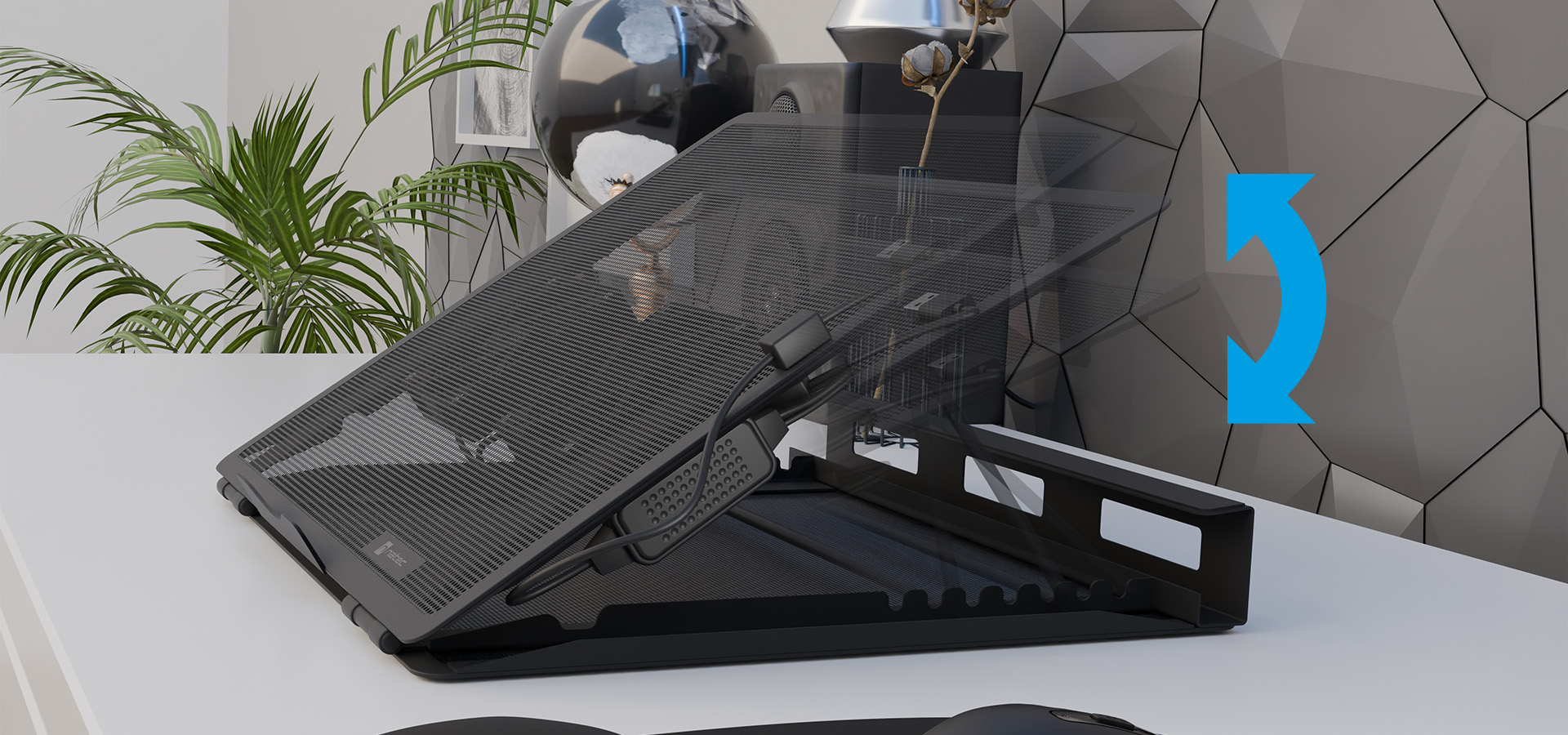 Podkładka chłodząca pod laptopa Natec Tern 2 Plus, przeznaczona do laptopów 12,1-17,3