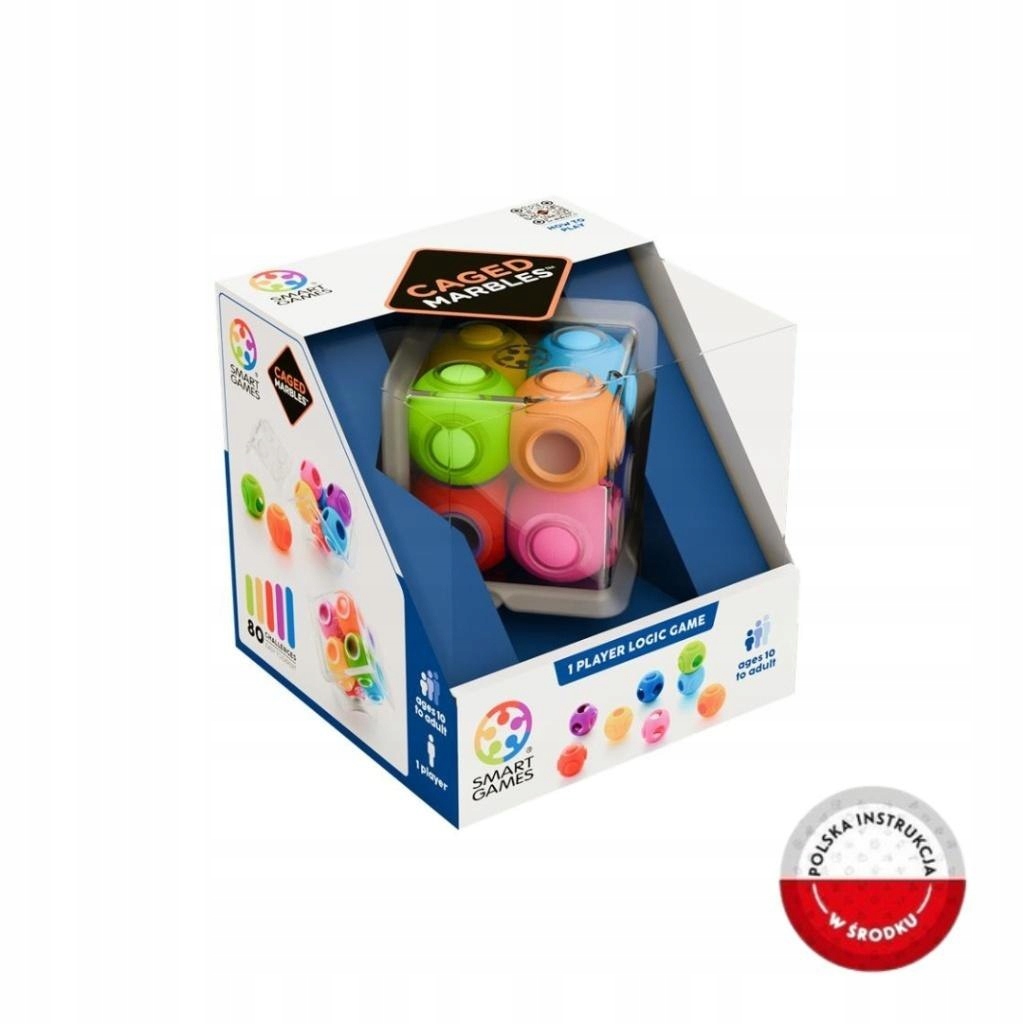 Smart Games Caged Marbles – Wciągająca łamigłówka dla całej rodziny