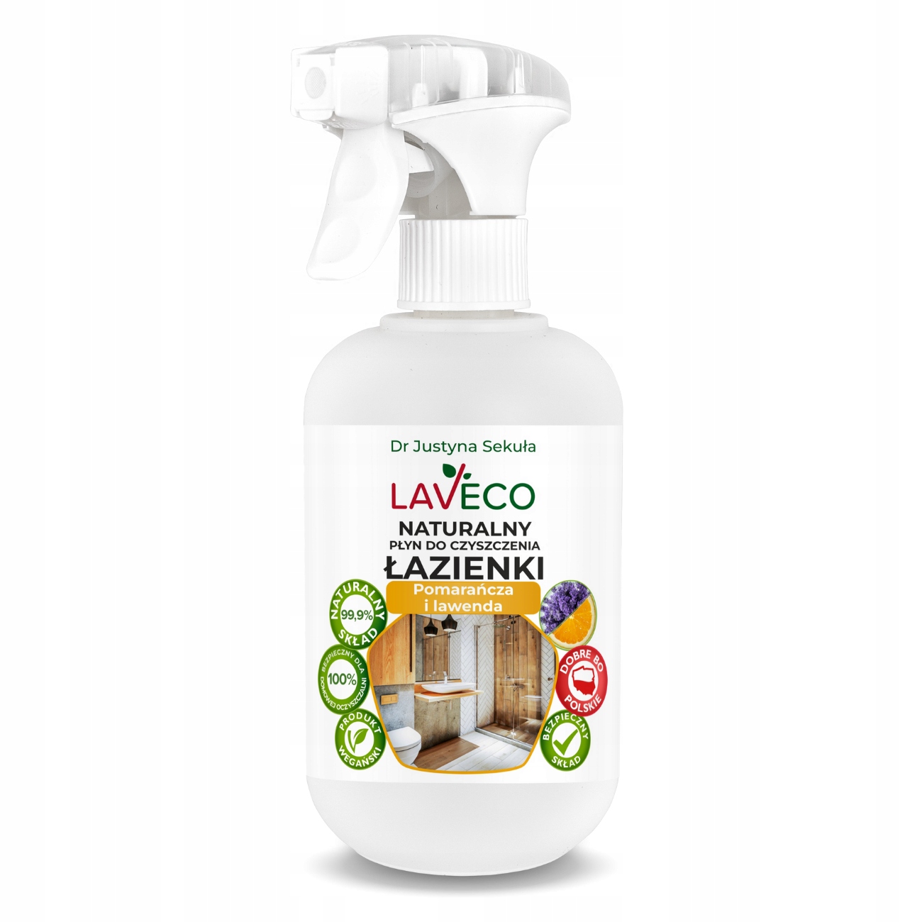 Płyn do czyszczenia łazienki pomarańcza i lawenda – moc czyszczenia