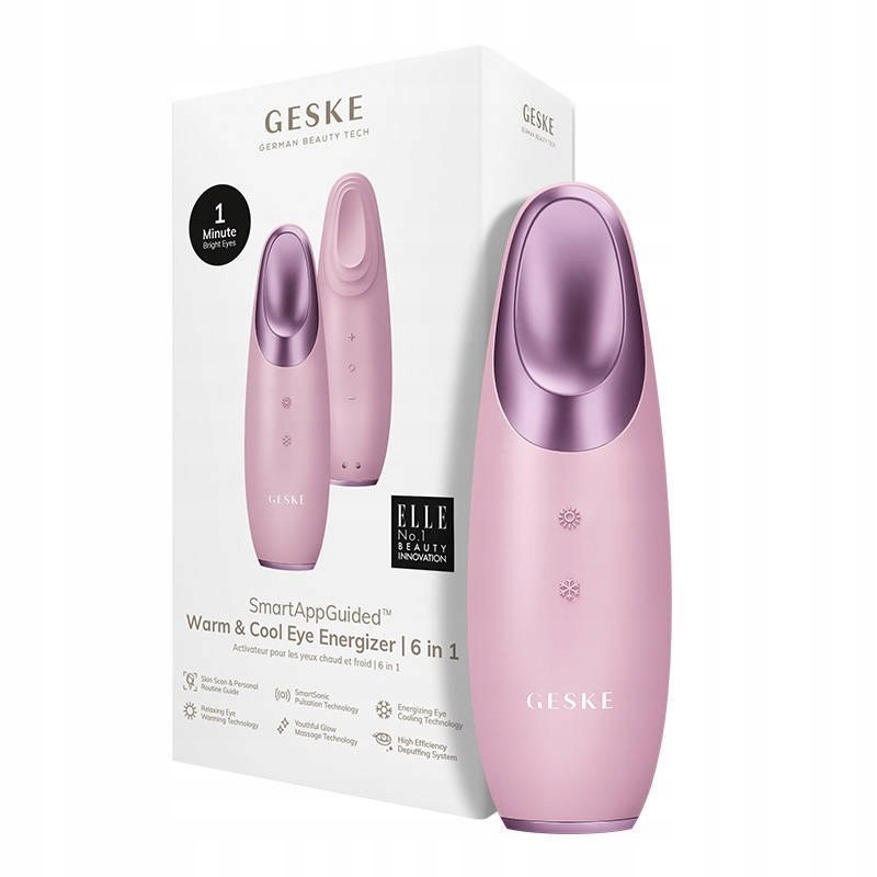 Geske Masażer do Oczu Cool & Warm 6w1 z Aplikacją (różowy) – Twoje wsparcie w codziennej pielęgnacji
