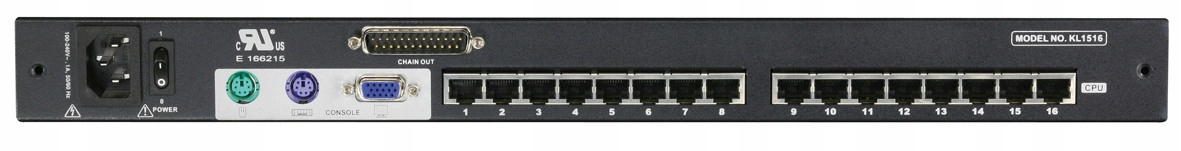 Obsługa 16 portów VGA i USB/PS/2